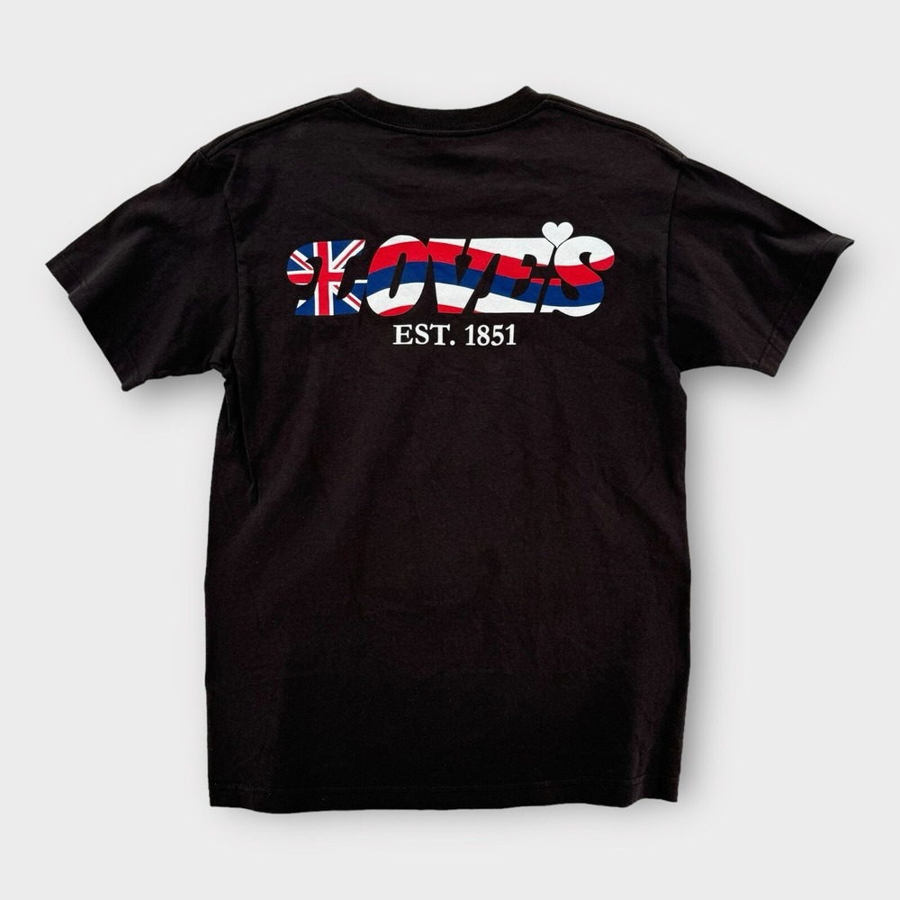 Loves Bakery Hawaii T Shirt Men's Medium Black Bread Since 1851 King Cotton FLAW